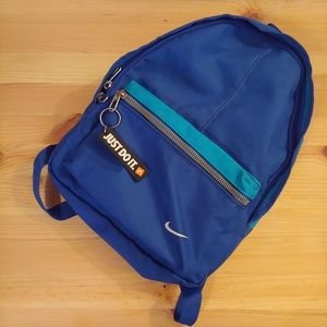 Nike blue mini backpack